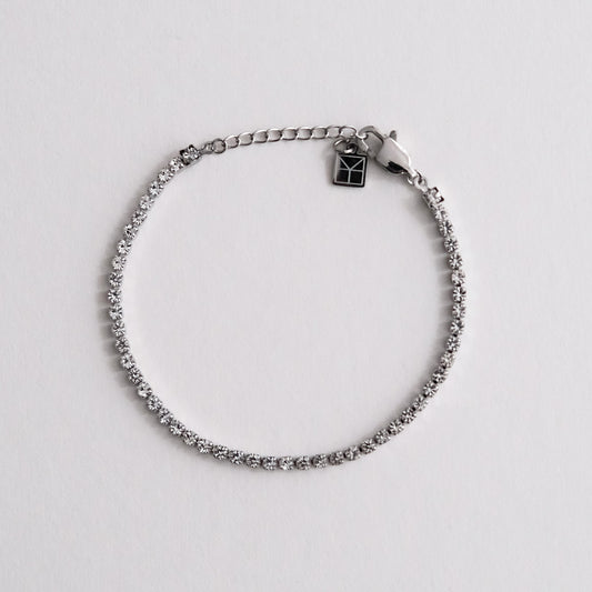 Tennis Chain Bracelet Silver