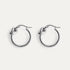 Knot Hoop Earrings Silver