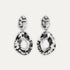 Susanna Irregular Oval Drop Earrings Silver