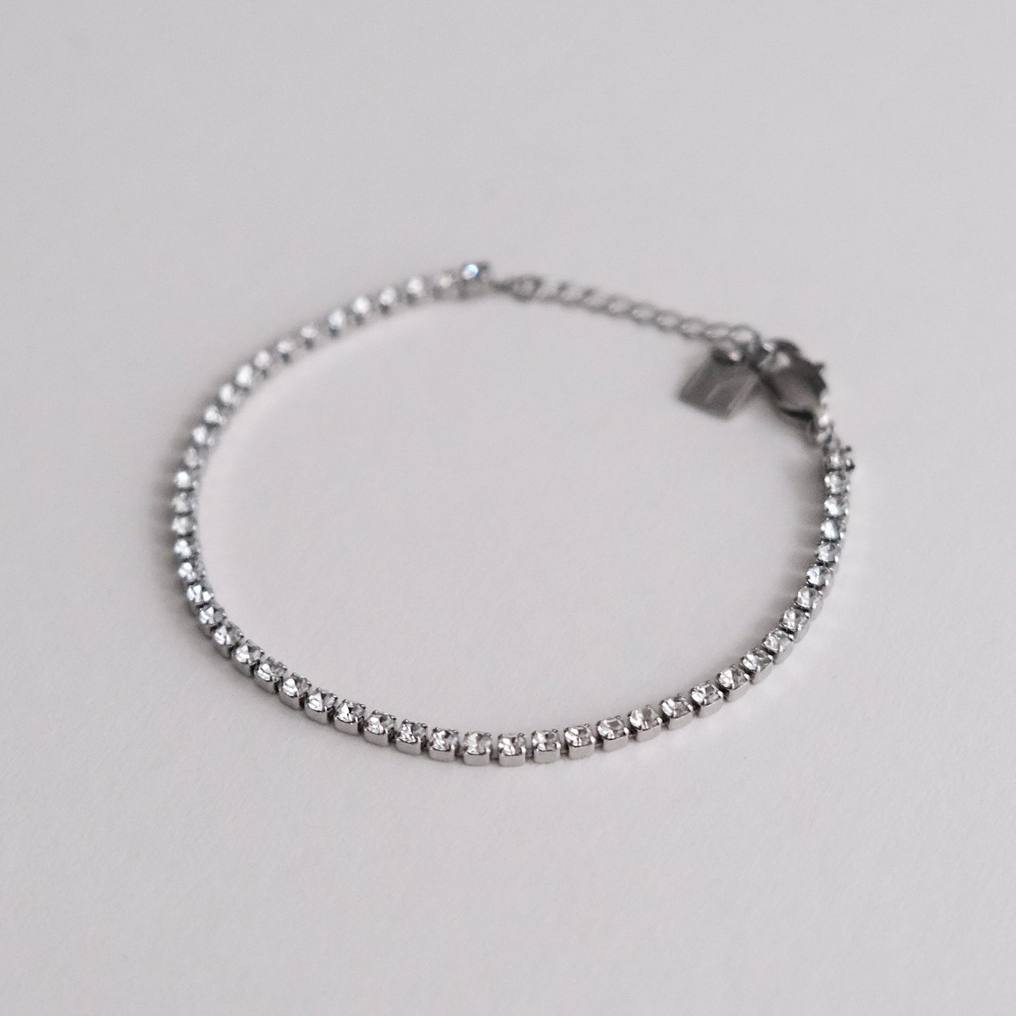 Tennis Chain Bracelet Silver