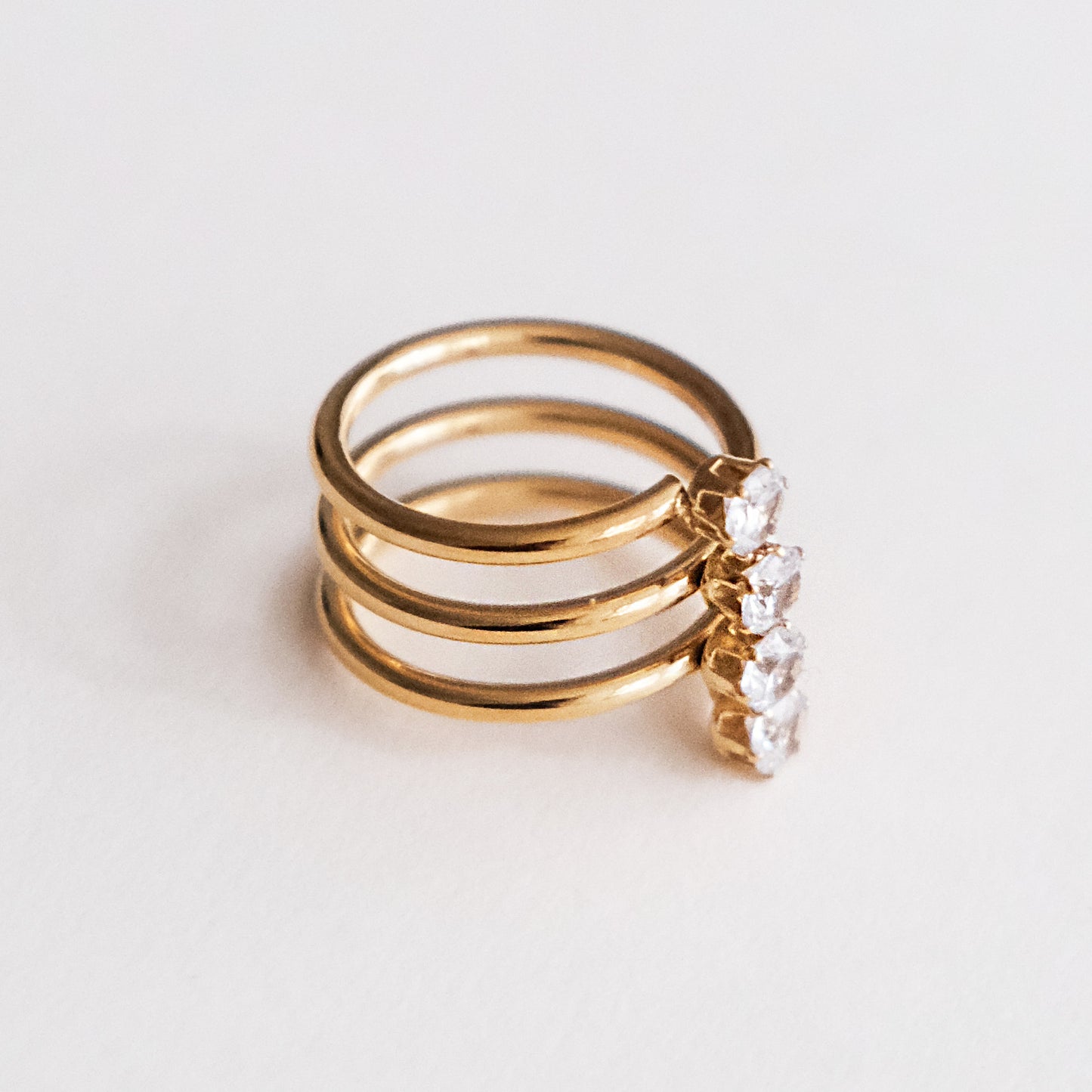 Aria Swirl Ring Gold