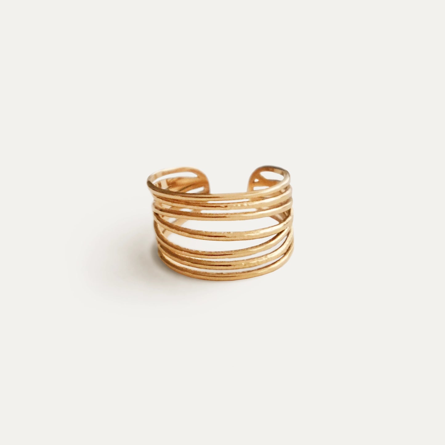 Ria Adjustable Ring Gold