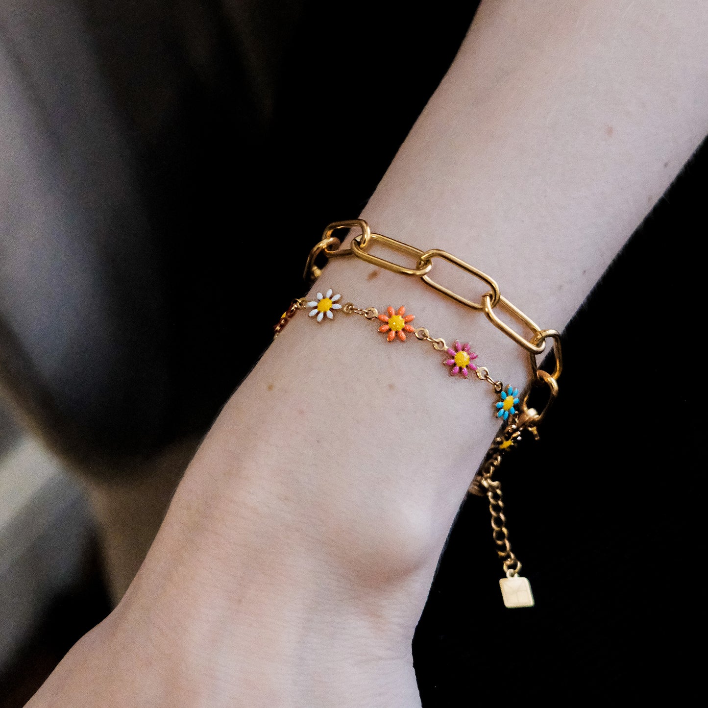 Chunky Paperclip Chain Bracelet Gold