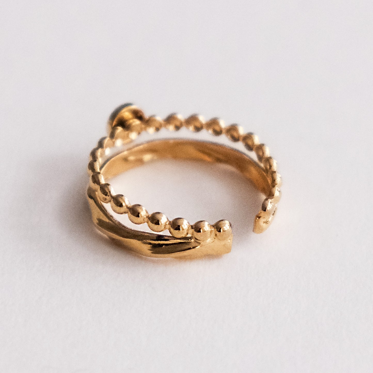 Ella Double Layered Ring Gold