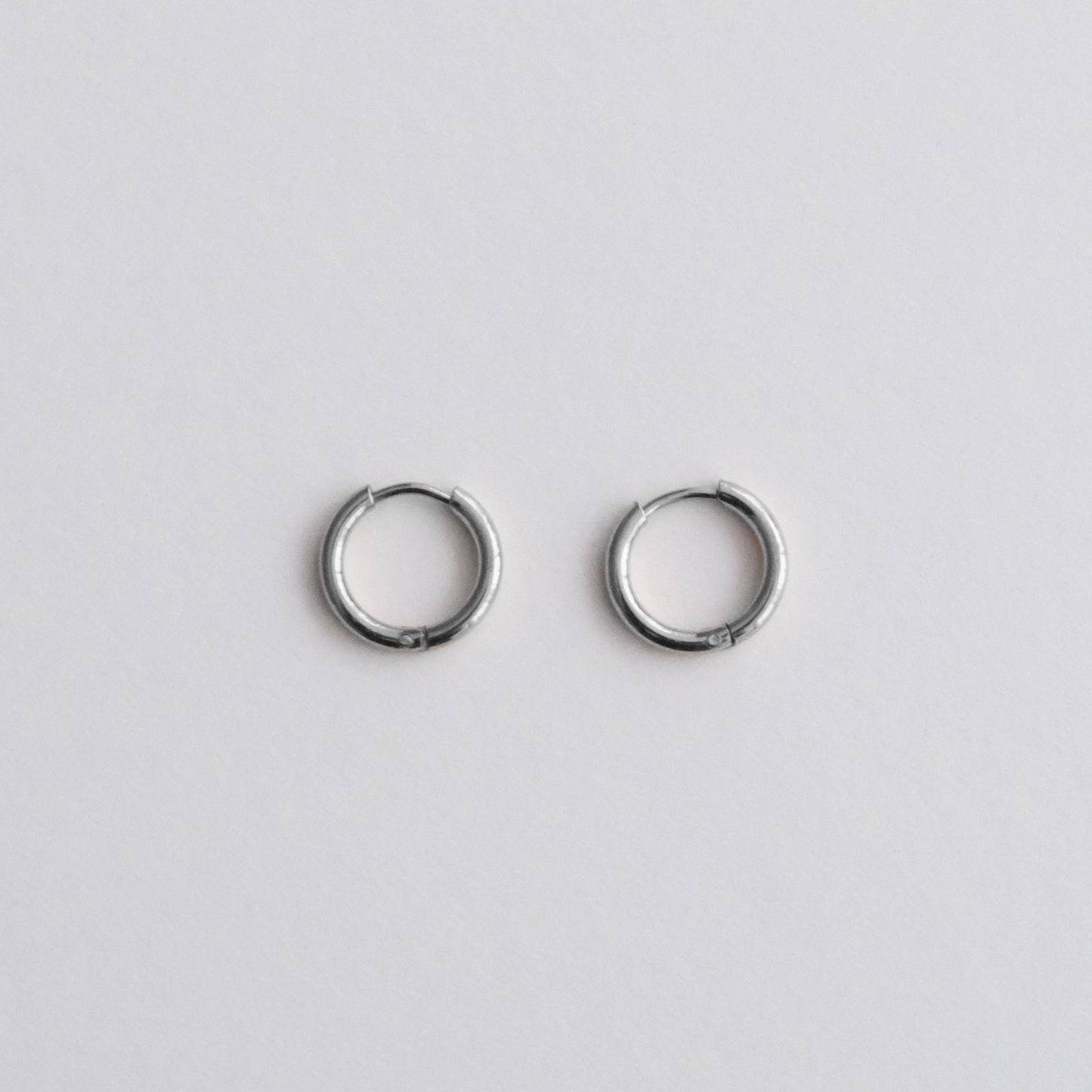 Small Classic Hoop Earrings Silver