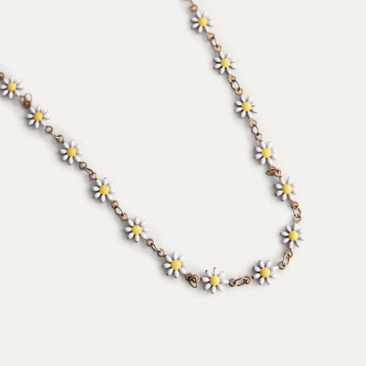 Daisy Necklace Gold