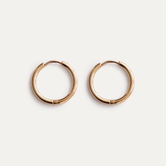 Medium Classic Hoop Earrings Gold