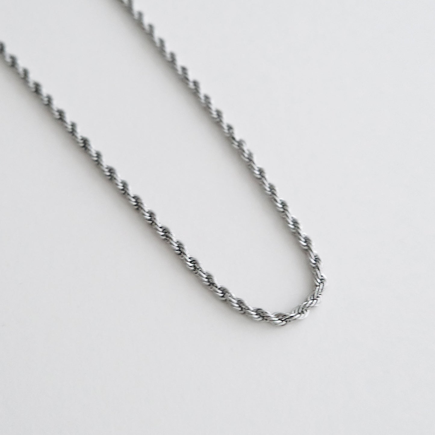 Rope Necklace Silver