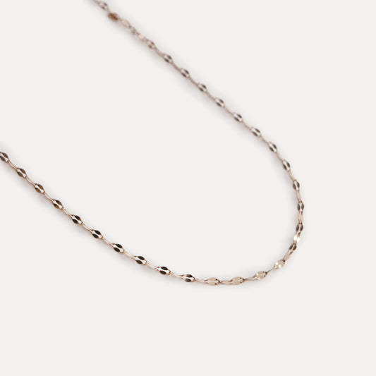 Delicate Lipchain Necklace Gold