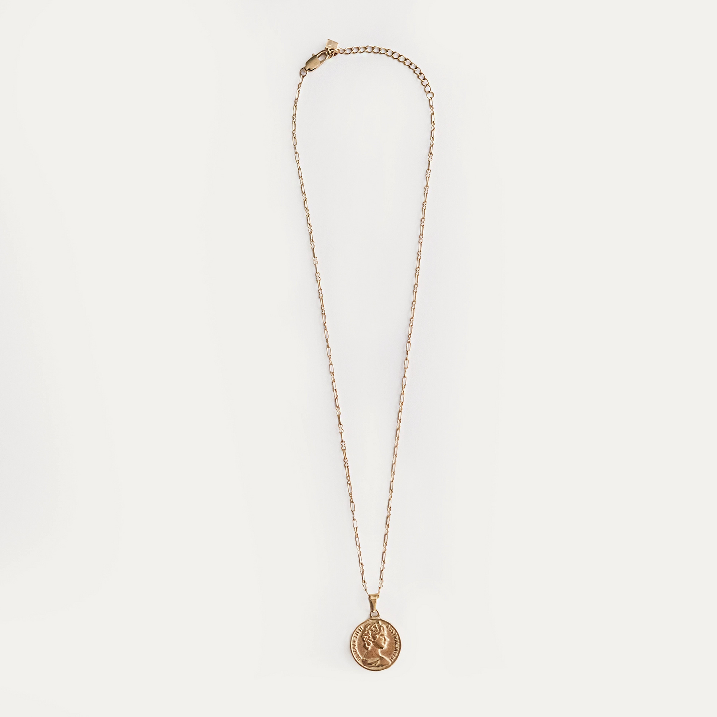 Elizabeth Coin Necklace Gold