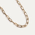 Chunky Paper Clip Chain Necklace Gold