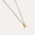 Initial Letter Necklace Gold