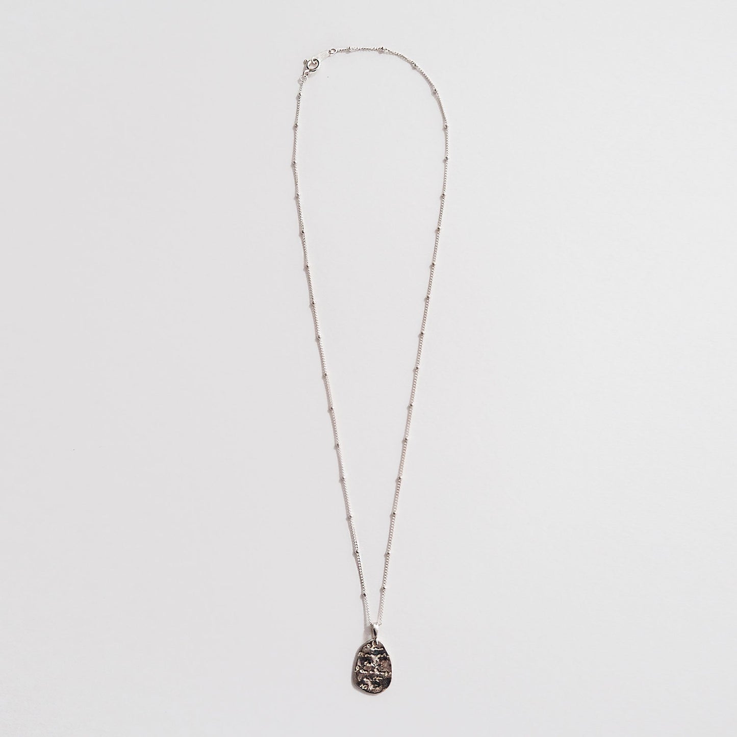 Abstract Coin Necklace Silver - HYE STUDIO