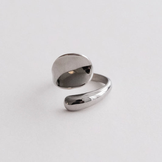 Adella Adjustable Ring Silver - HYE STUDIO