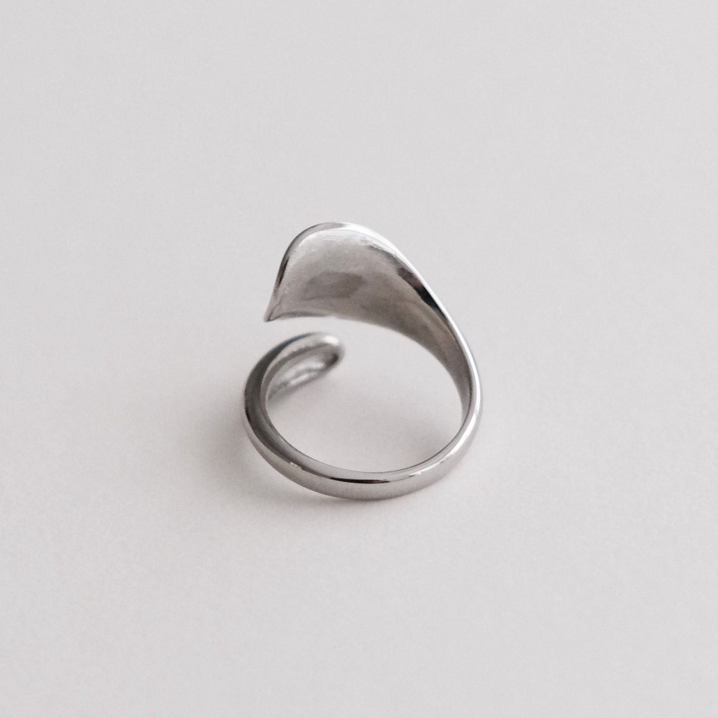 Adella Adjustable Ring Silver - HYE STUDIO