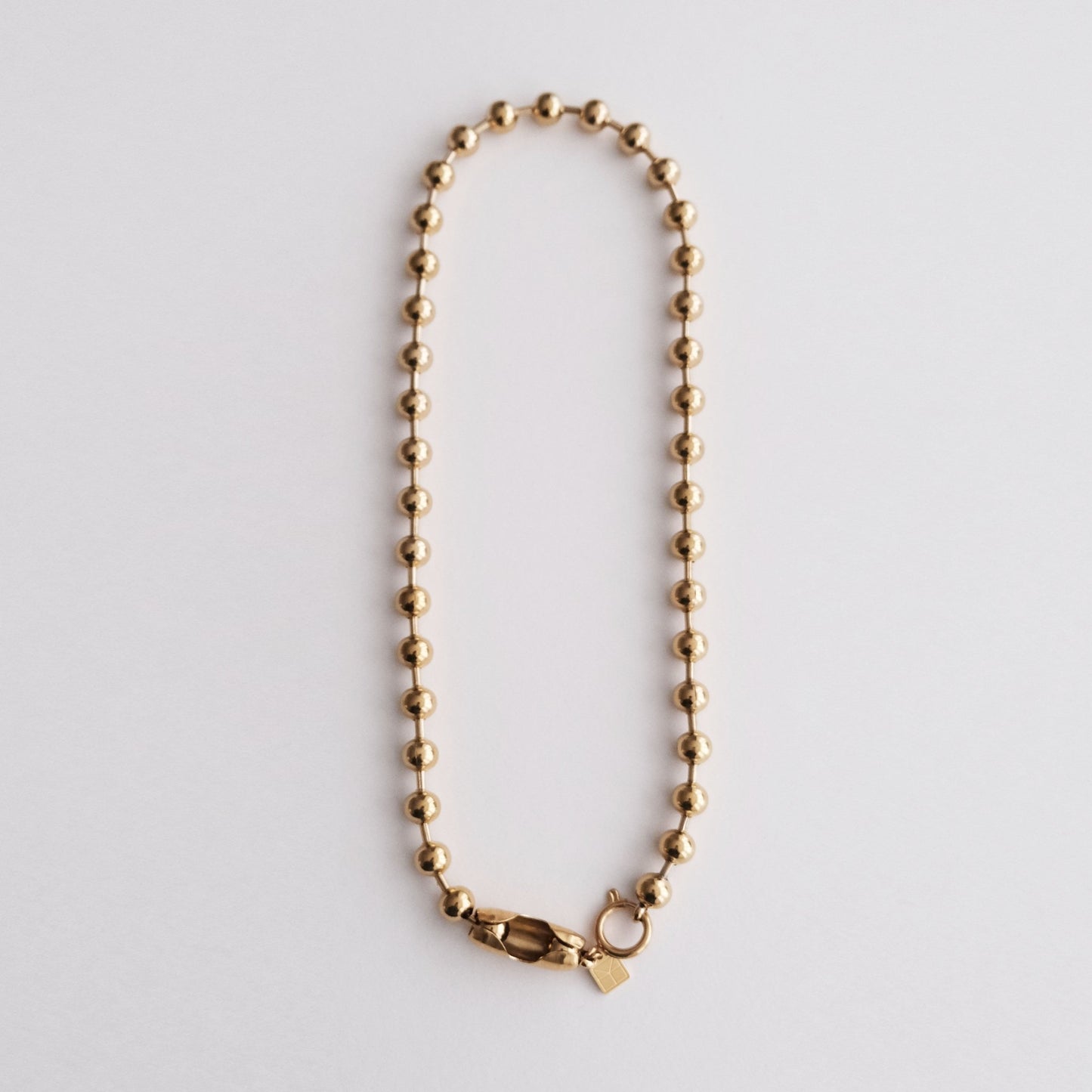 Chunky Ball Chain Necklace Gold - HYE STUDIO