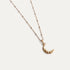 Crescent Moon Necklace Gold