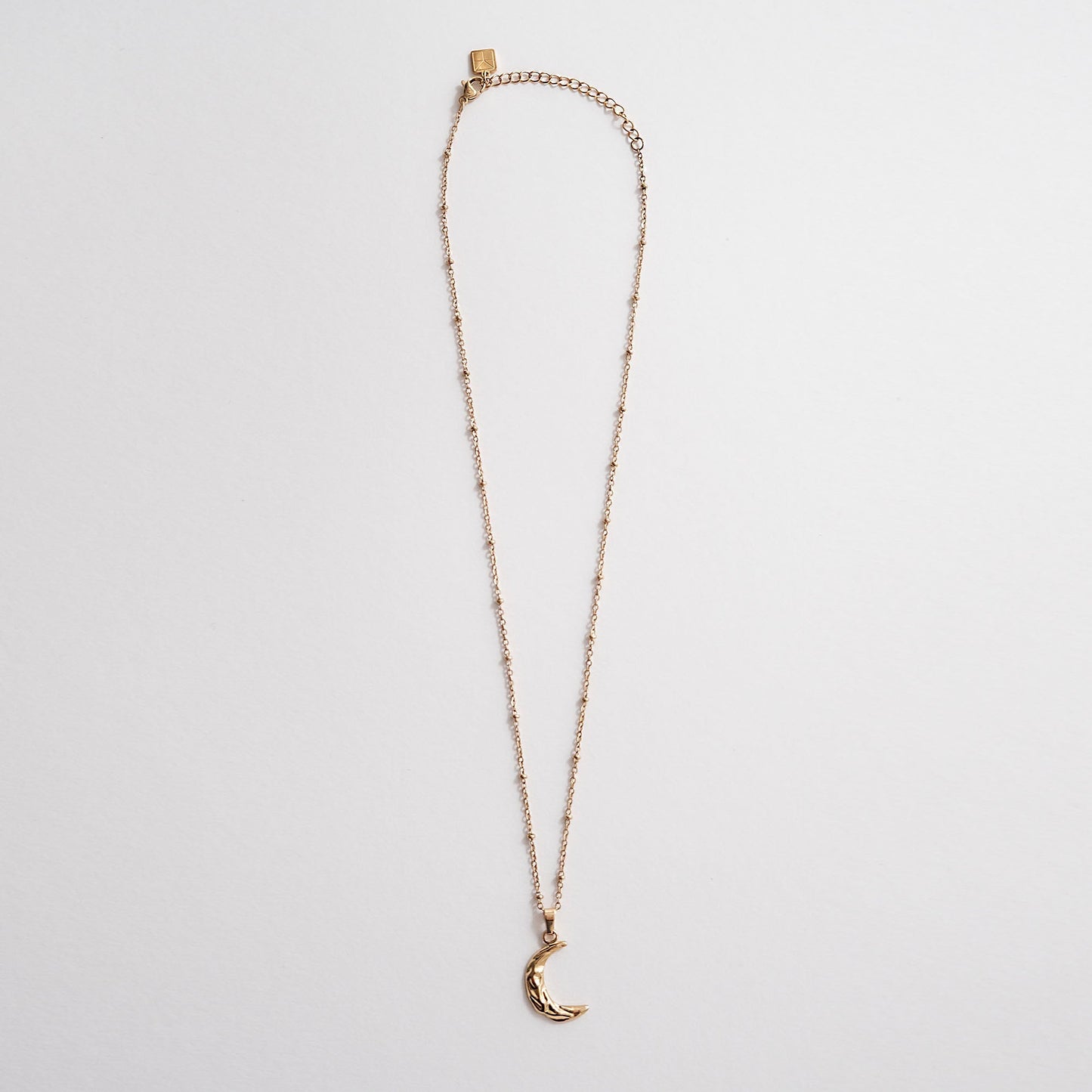 Crescent Moon Necklace Gold - HYE STUDIO