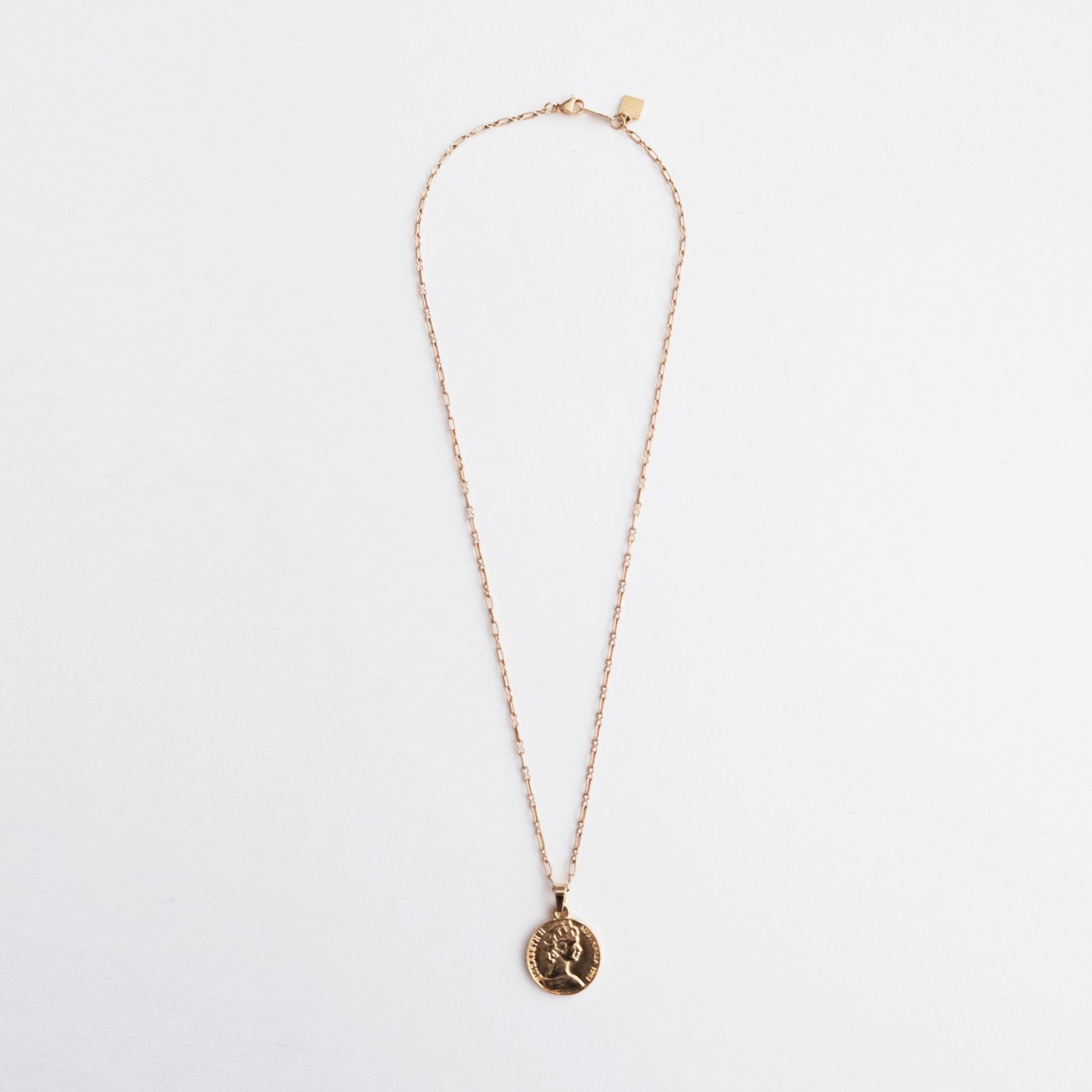 Elizabeth Coin Necklace Gold - HYE STUDIO