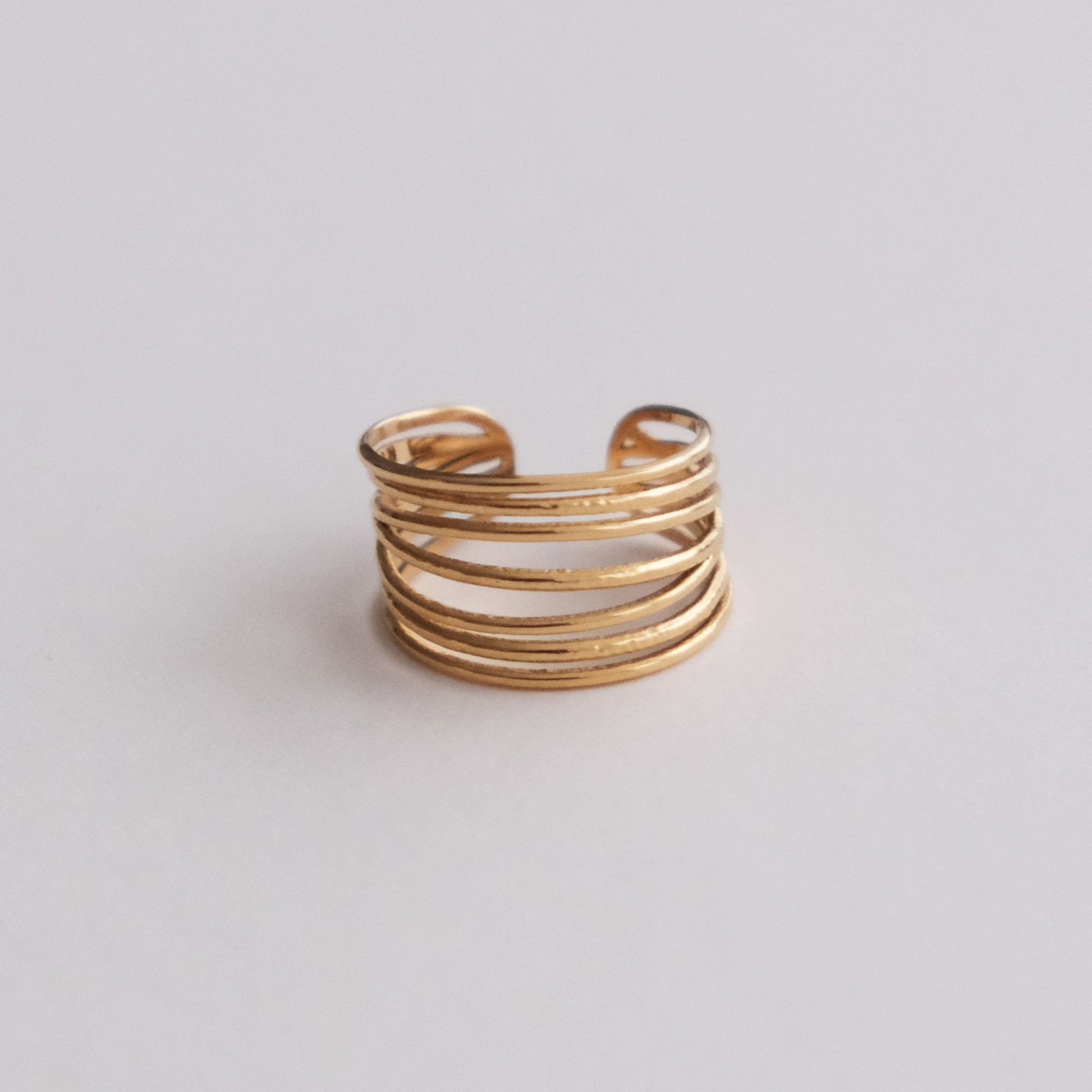 Ria Adjustable Ring Gold - HYE STUDIO