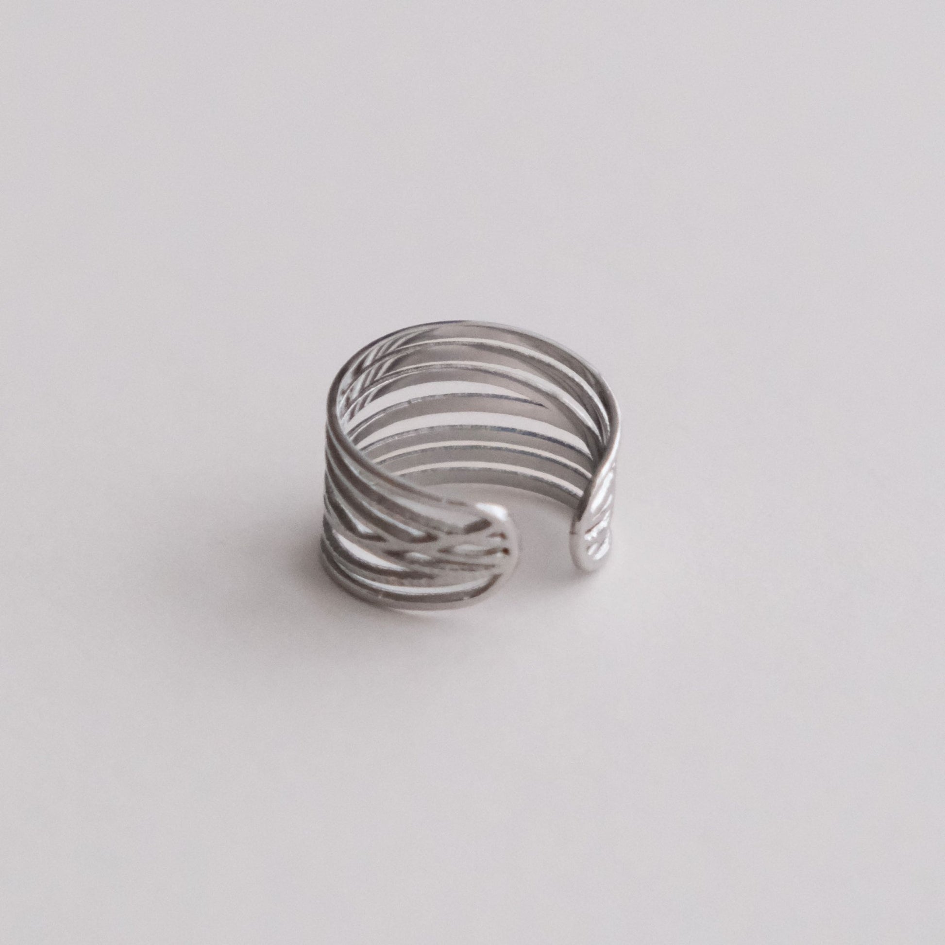 Ria Adjustable Ring Silver - HYE STUDIO