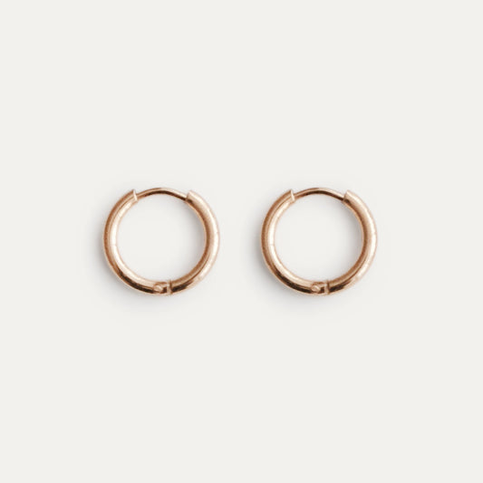 Small Classic Hoop Earrings Gold