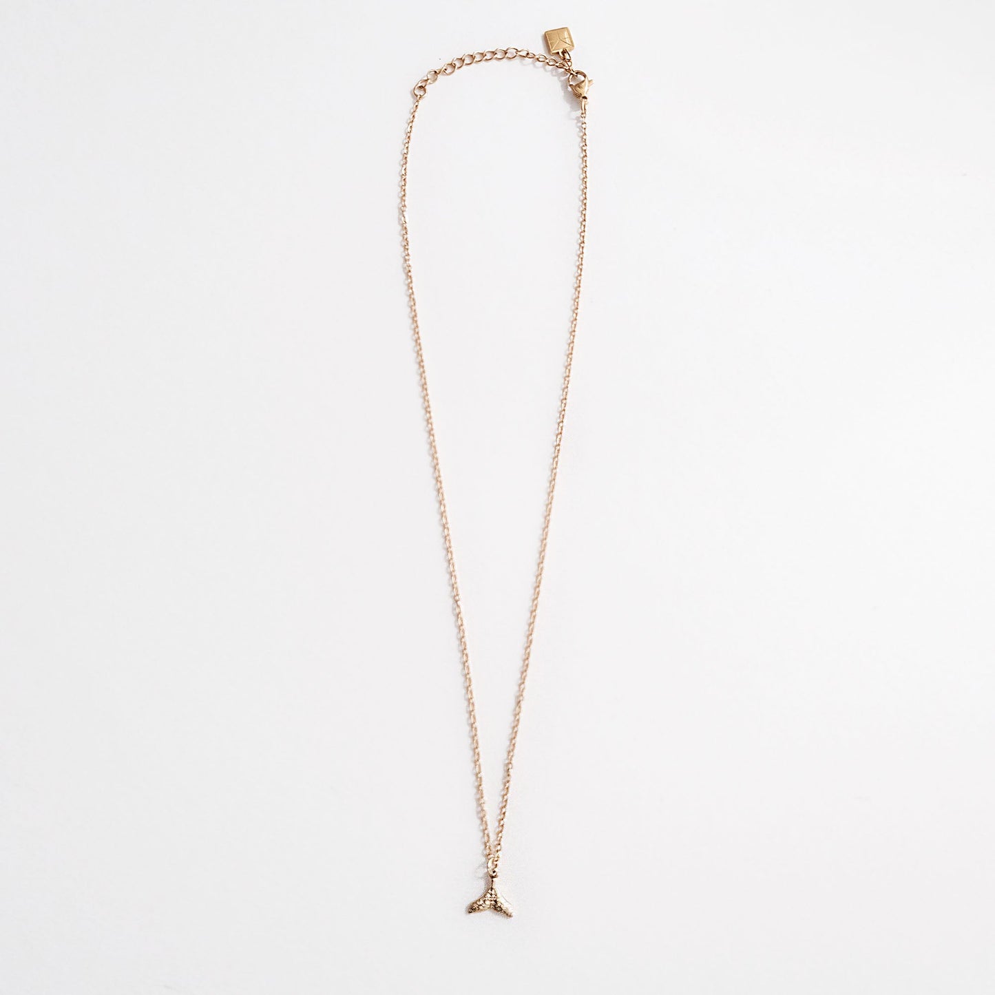 Whale Tail Pendant Necklace Gold - HYE STUDIO